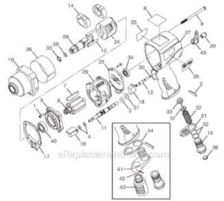 Page A Diagram and Parts List for CP7740Q-2 8941077404 Chicago Pneumatic Wrench